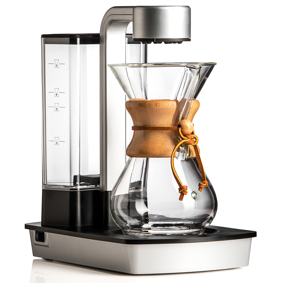 Chemex CA-1 automated coffeemaker — shower-style dispersion head, pulsing brew cycle, 1978