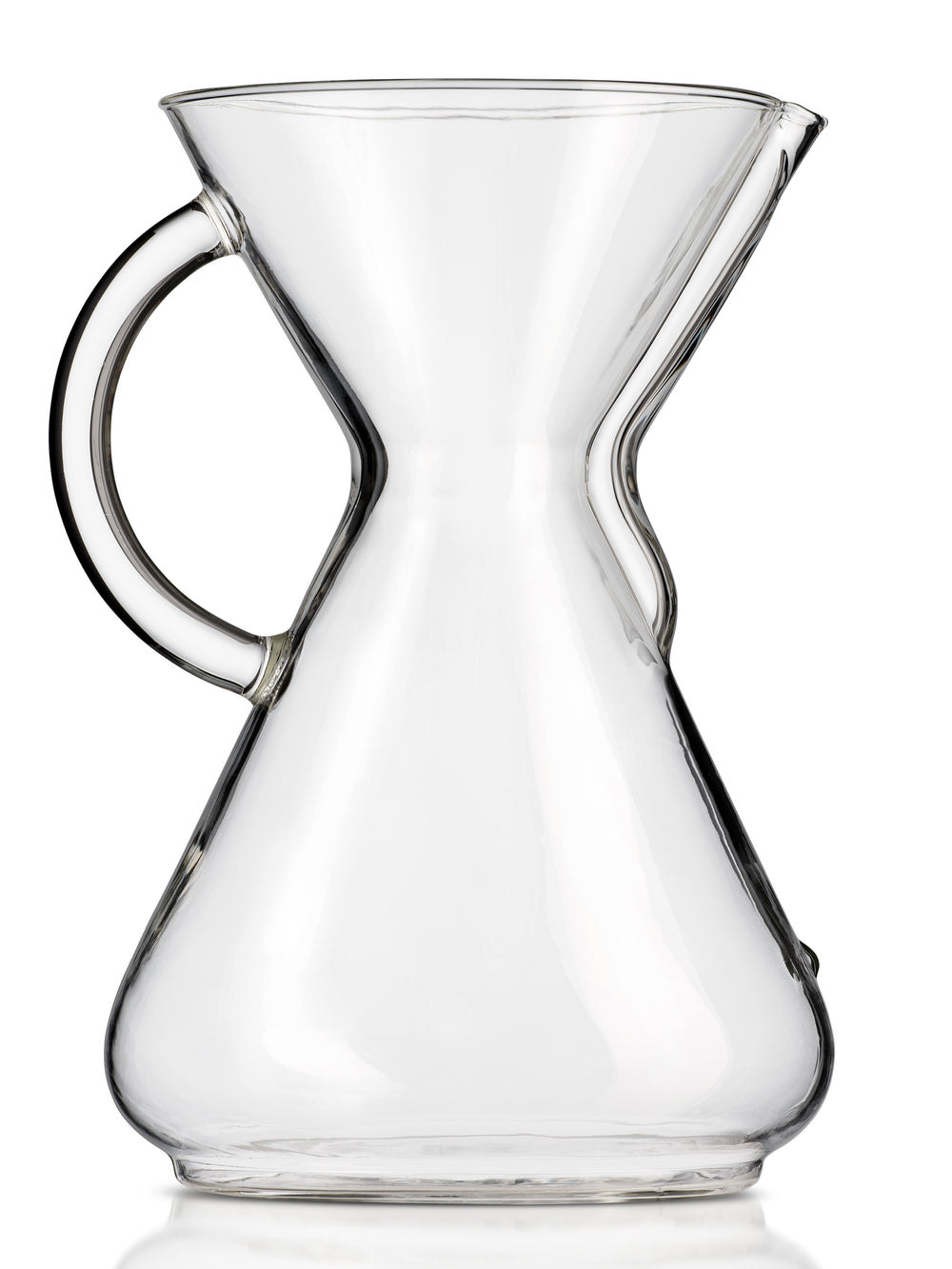 Ten Cup Glass Handle CHEMEX profile view