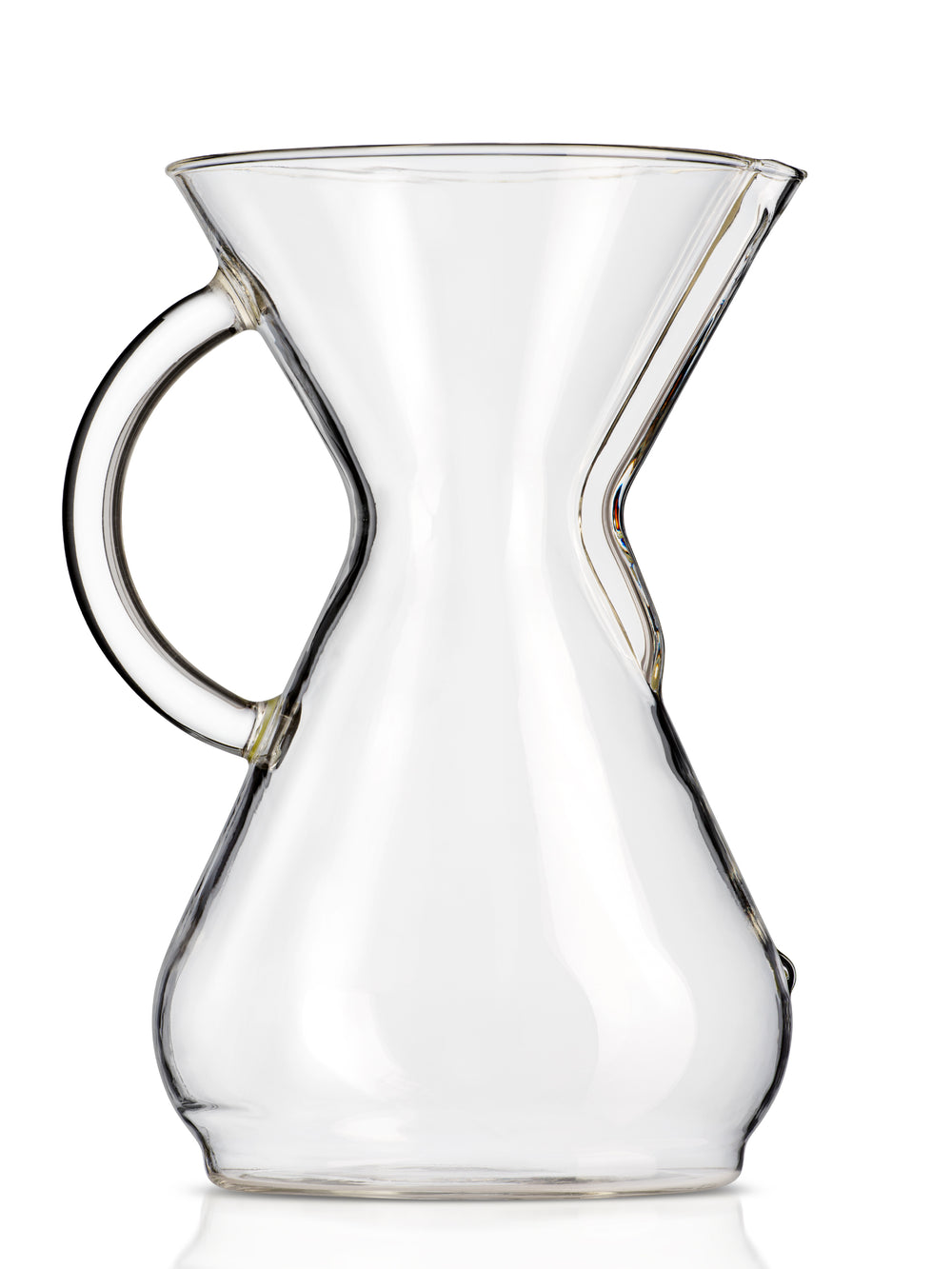 Eight Cup Glass Handle CHEMEX profile view