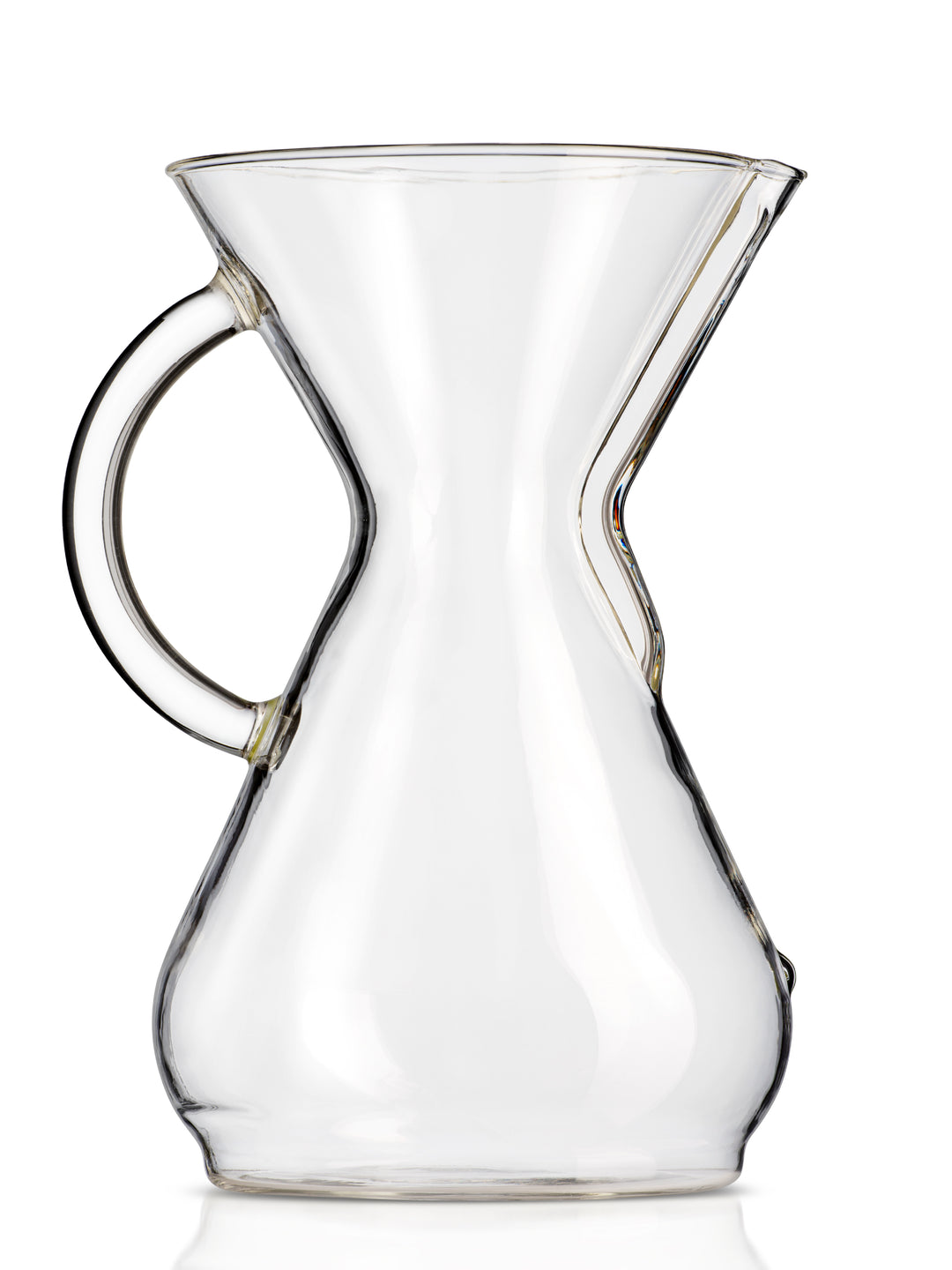 Eight Cup Glass Handle CHEMEX profile view