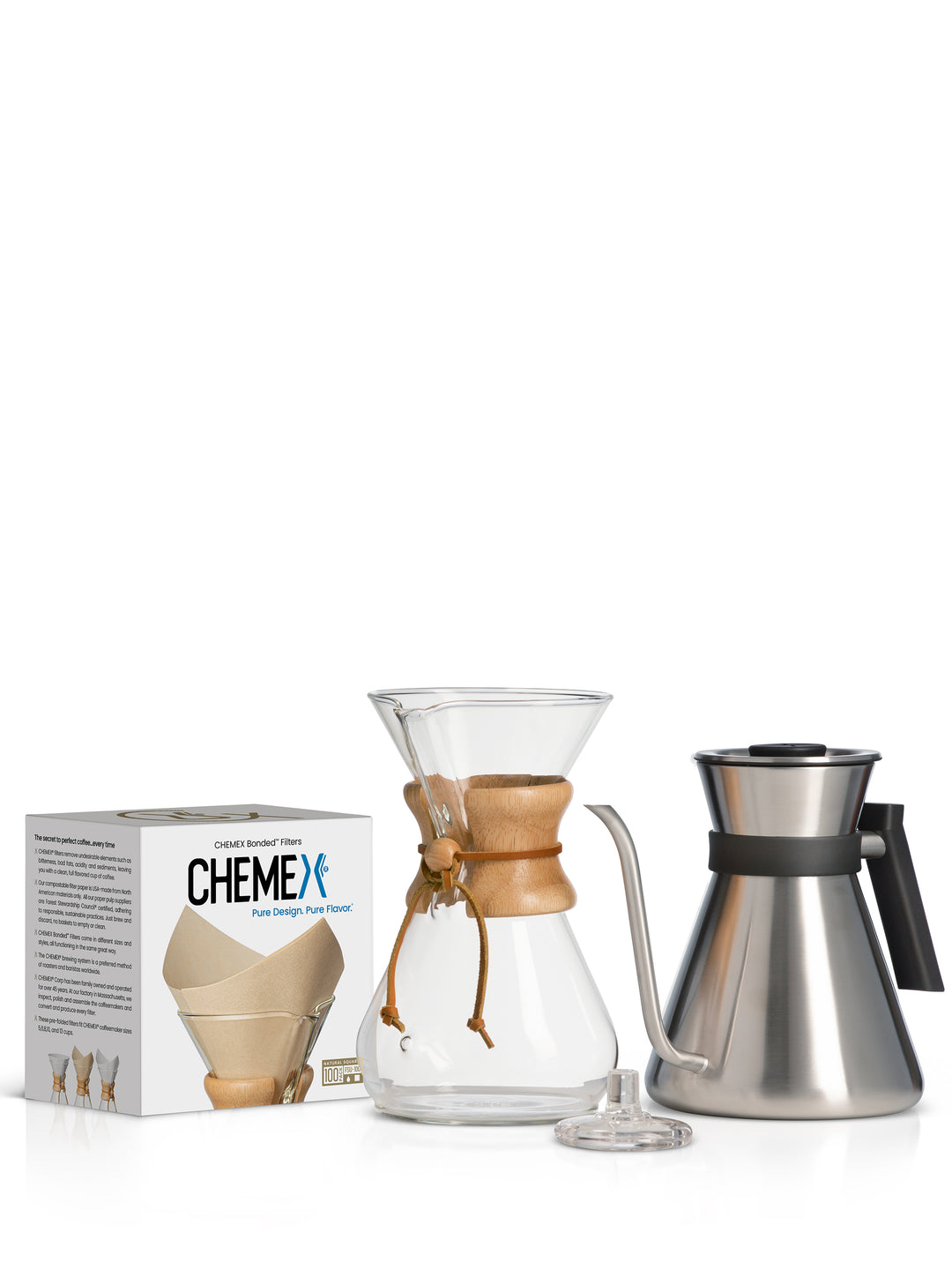 The Chettle Kit with natural square filters and brushed Chettle