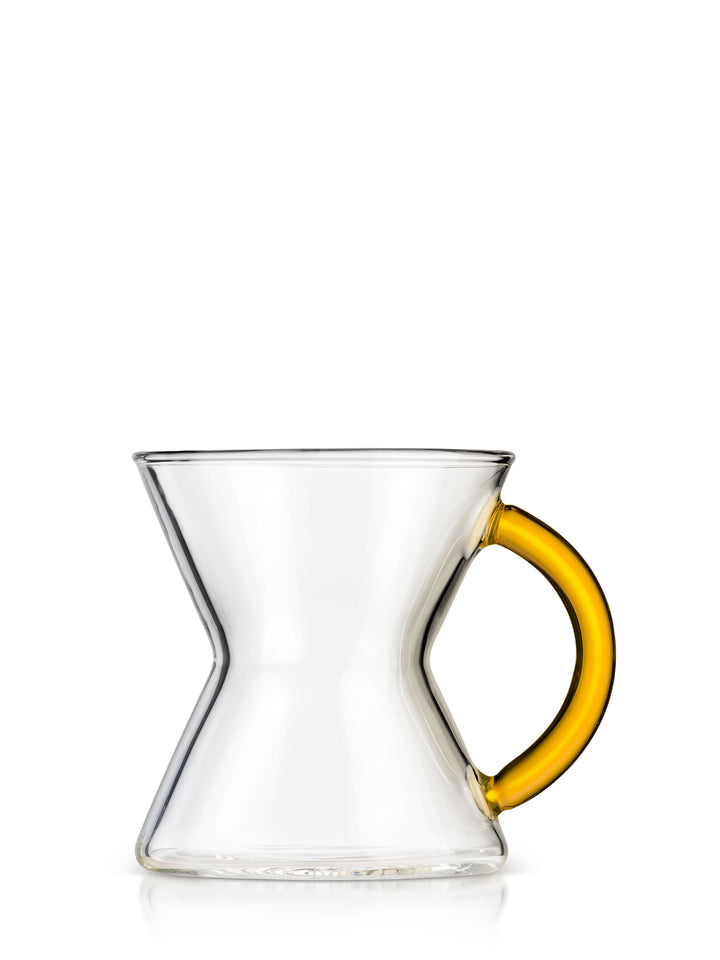CHEMEX Glass Mug with gold handle