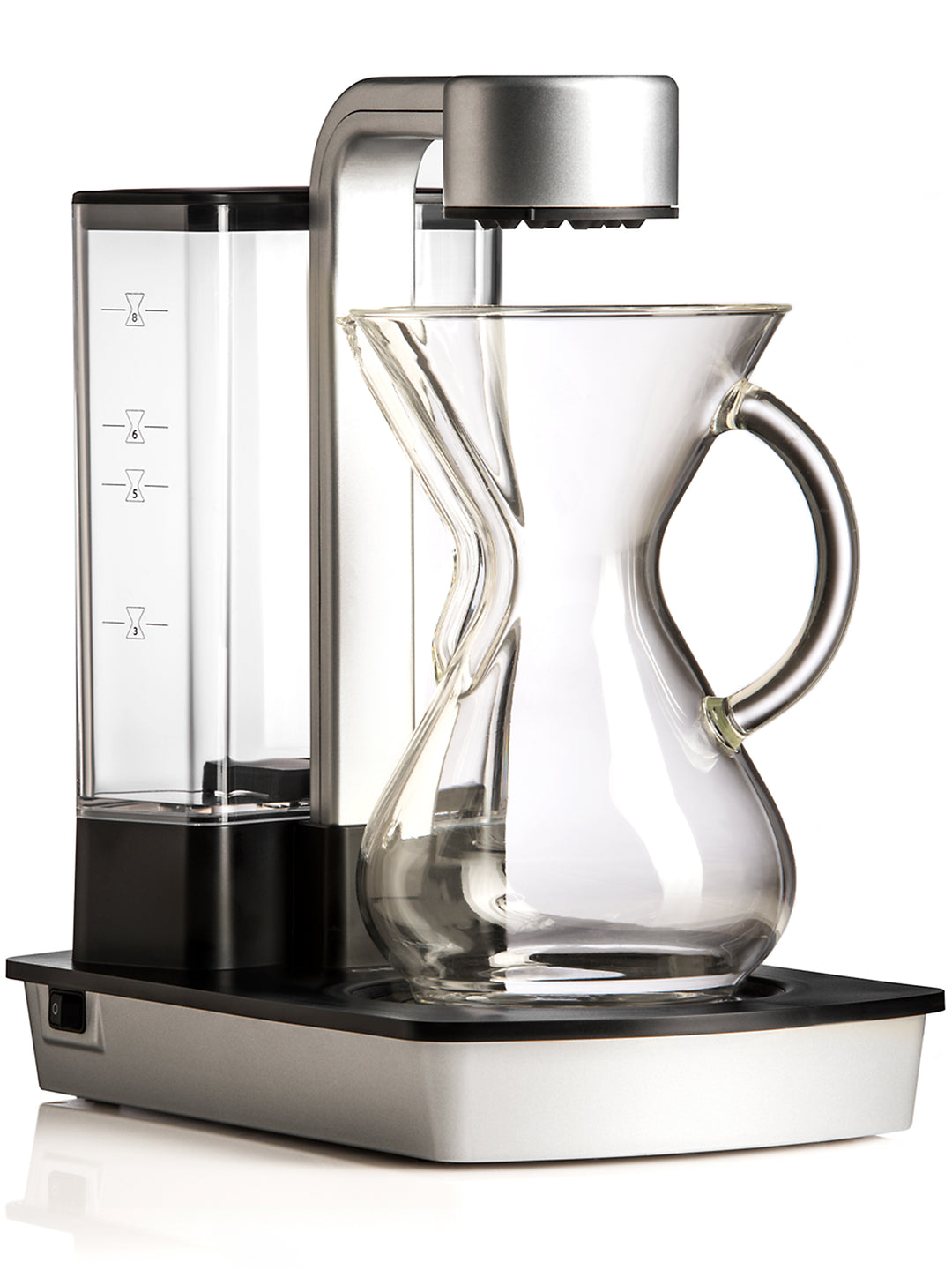 Ottomatic 2.0 with the six cup glass handle chemex 