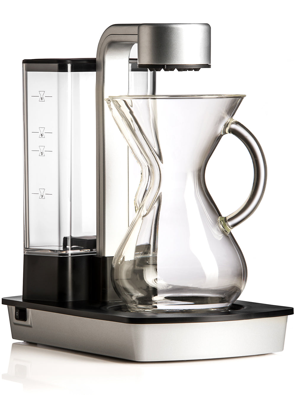 Ottomatic 2.0 with the six cup glass handle chemex 