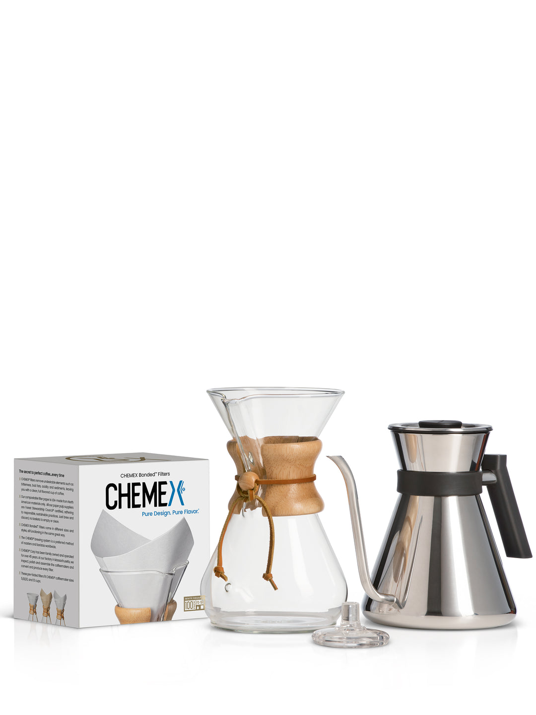 The Chettle Kit with white square  filters and polished Chettle